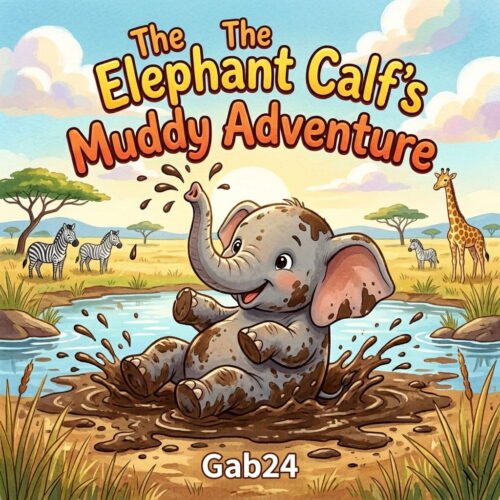 The Elephant Calf’s Muddy Adventure